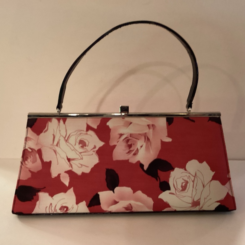 Glenda Gies Floral Handbag 15 1/2” x7”